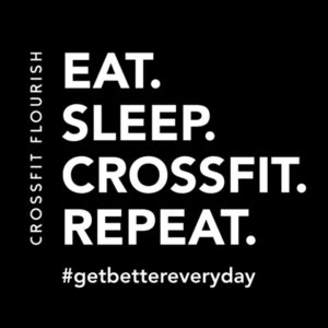 Eat Sleep CrossFit Repeat Mens/Unisex Barnard Tank Design