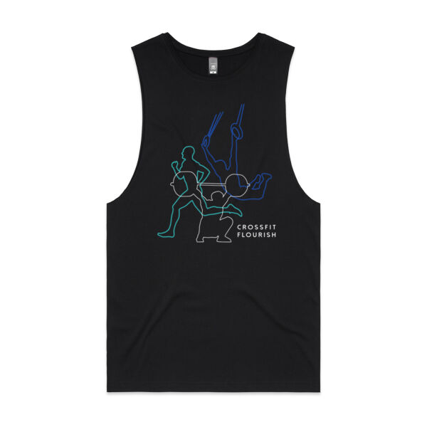 Run Muscle Up Snatch Mens/Unisex Barnard Tank Thumbnail
