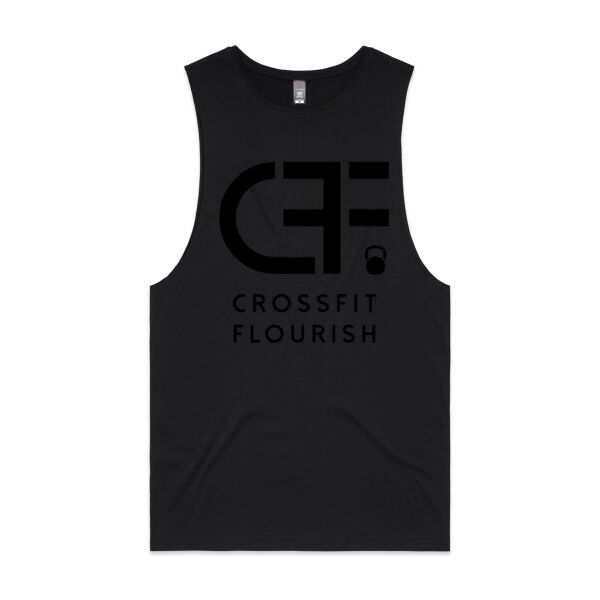 Black/Black Mens/Unisex Barnard Tank Thumbnail